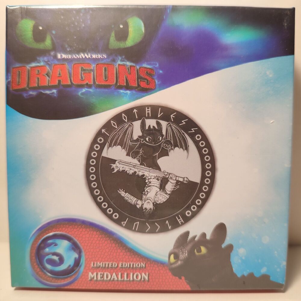 How To Train Your Dragon Toothless & Hiccup Medallion Limited Edition Emblem